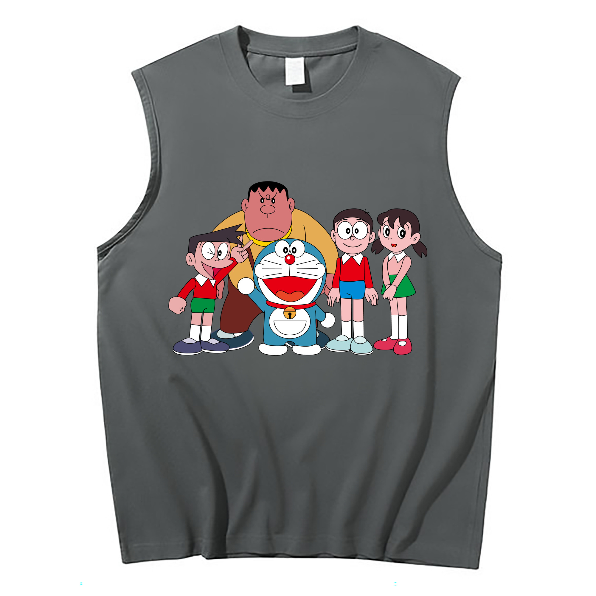 （画像用） ドラえもん 骨川 スネ夫 Doraemon Honekawa Suneo コットン100％タンクトップ（フロントプリント）